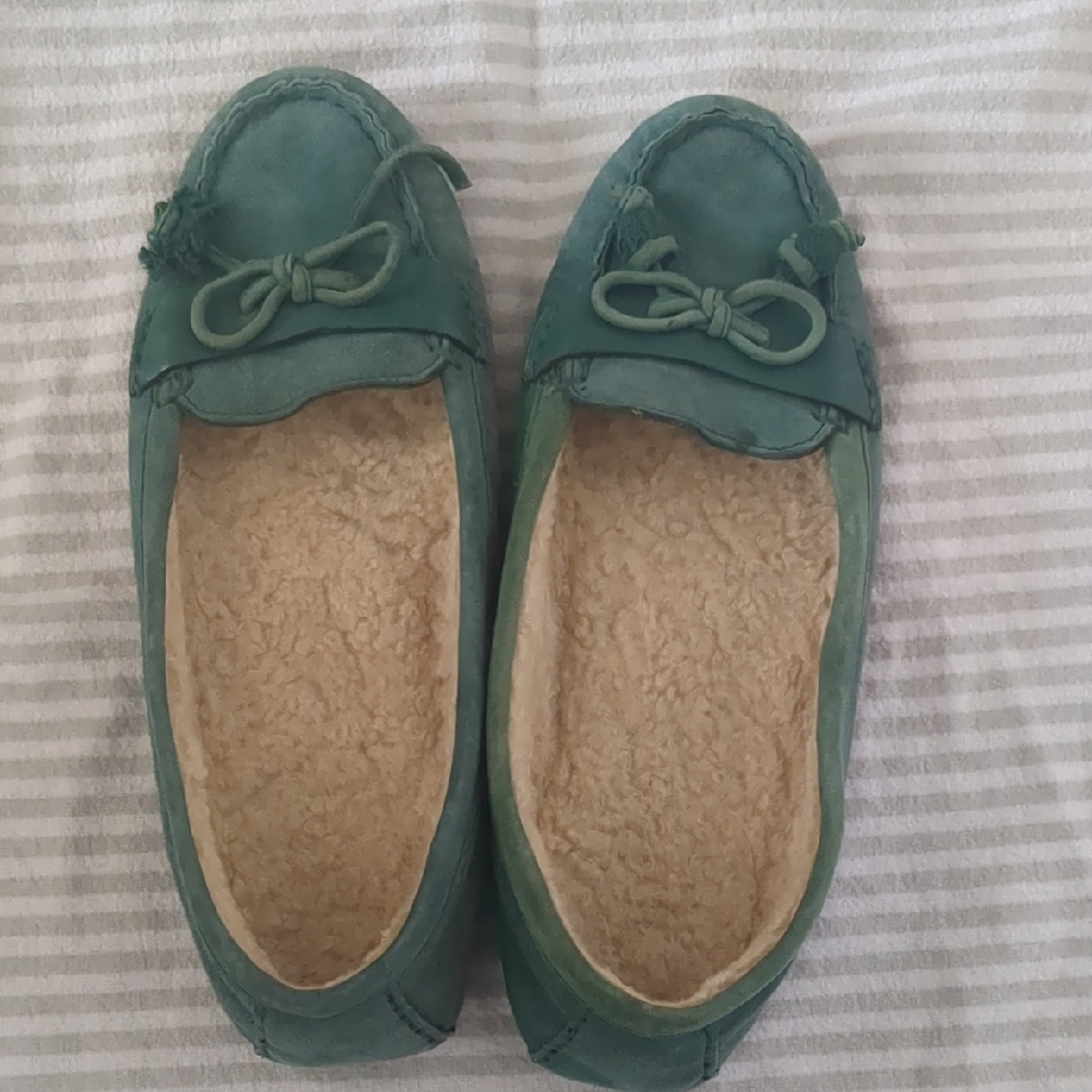 Cole Haan Teal Moccasins